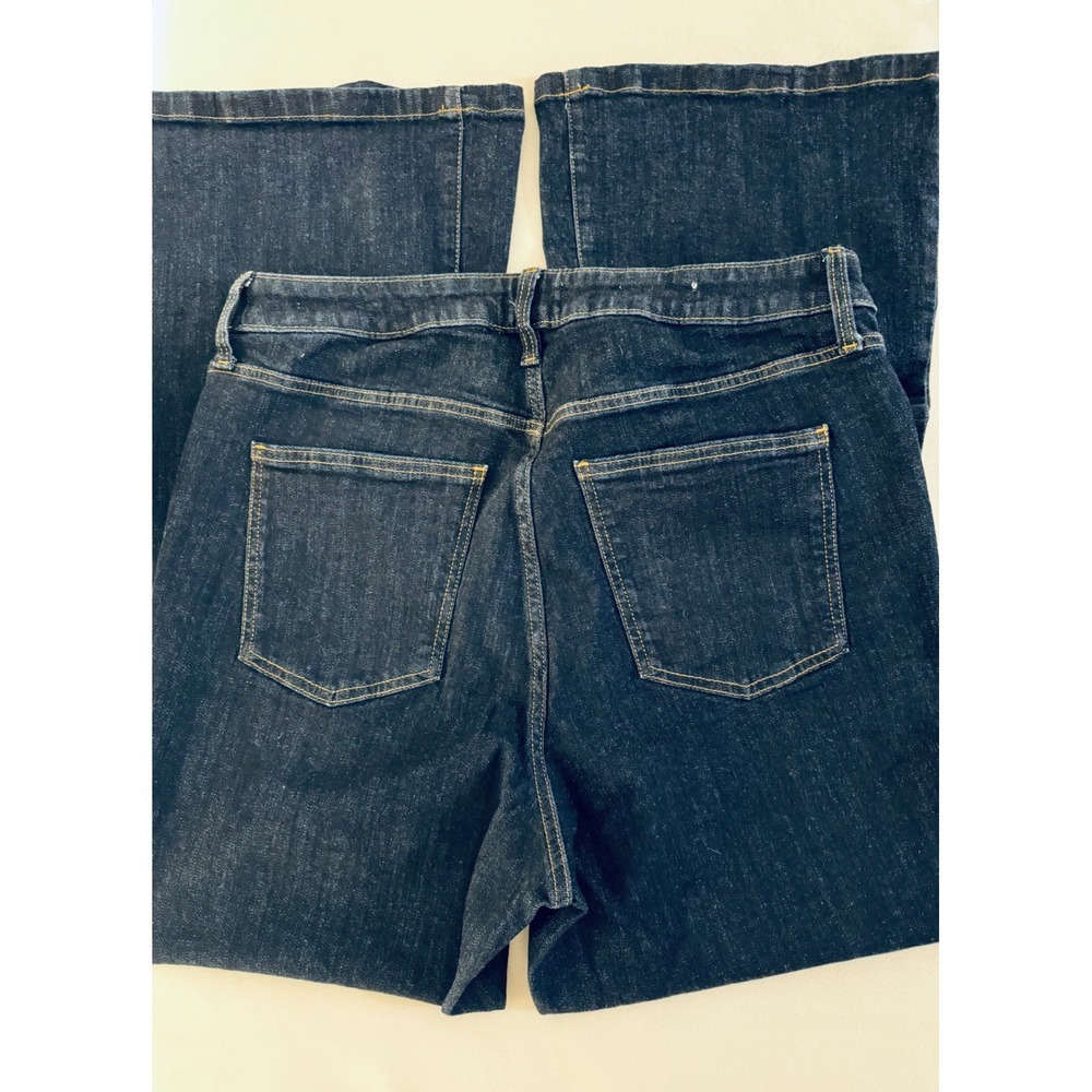 Ava & Viv Womens High Rise Flare Jeans Dark Wash Indigo Blue Size 17 Stretch - Picture 4 of 10